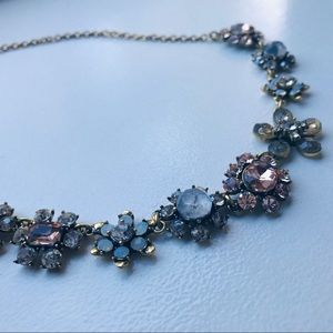LOFT BEAUTIFUL floral jeweled statement necklace